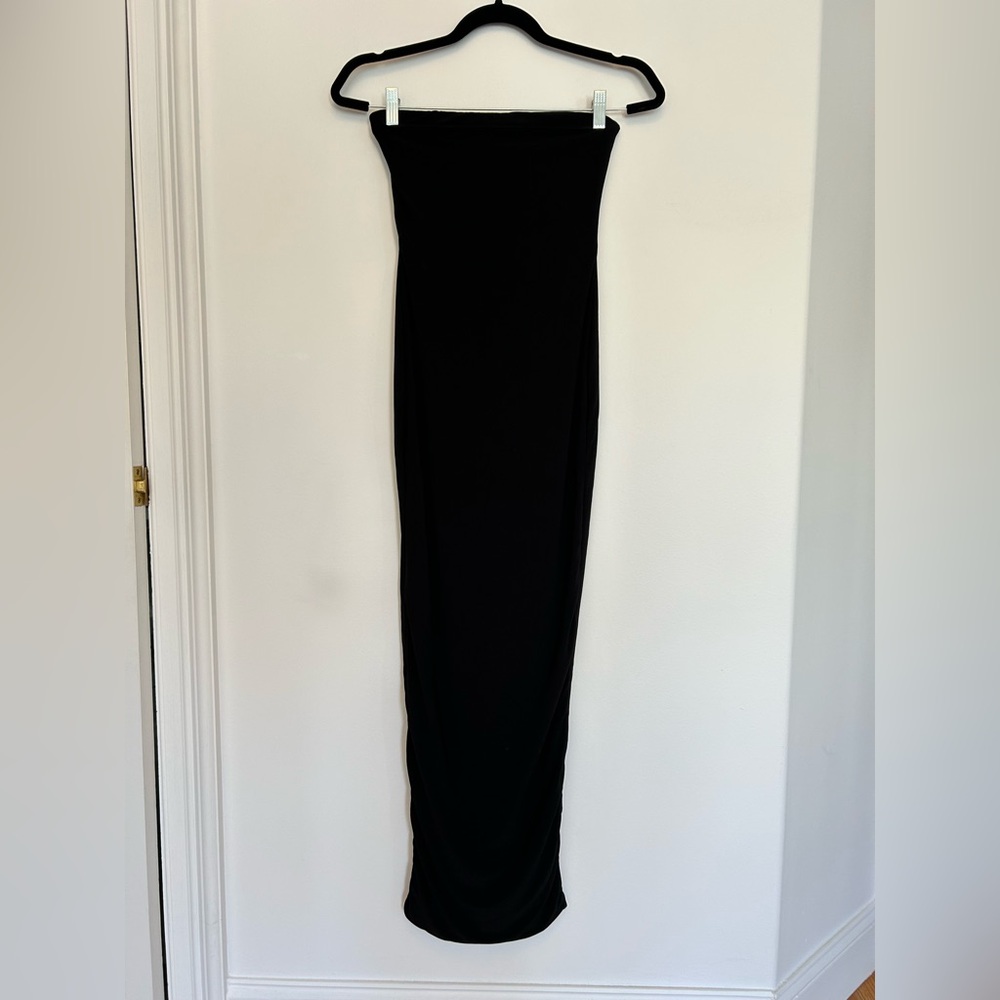 Club L London Black Strapless Maxi Dress